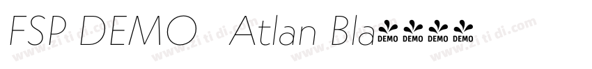 FSP DEMO   Atlan Bla字体转换